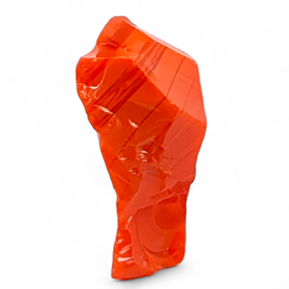 Amberina Ruby Swirl Art Glass Cullet Opaque #4S102 - Picture 4 of 6